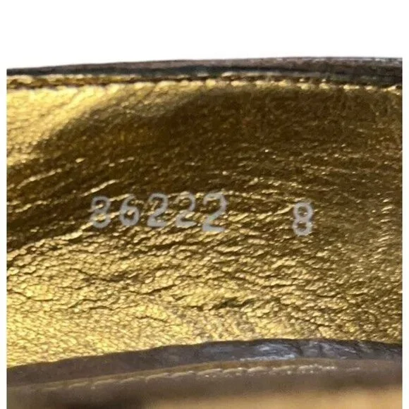 J Crew Collection Animal Print Calf Hair Peep Toe Horsebit Wedge Shoes Womens 8 - Picture 6 of 16